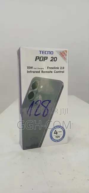 Neuf Tecno Pop 10 128 GB Noir