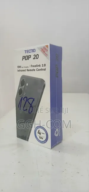 Neuf Tecno Pop 10 128 GB Noir