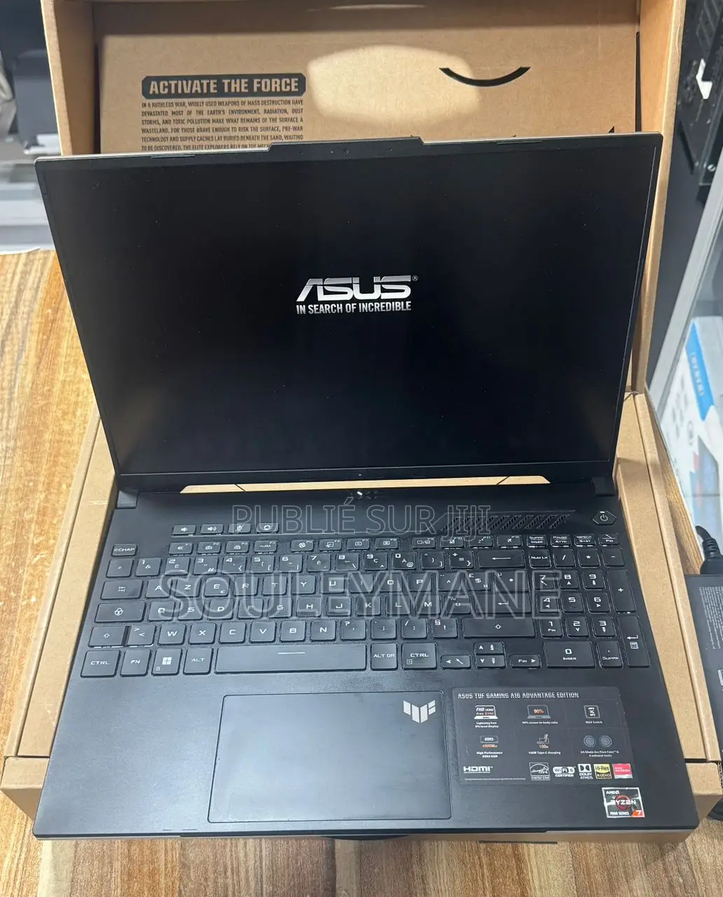 Ordinateur Portable Asus TUF Gaming A16 16GB AMD Ryzen 7 SSD 512GB