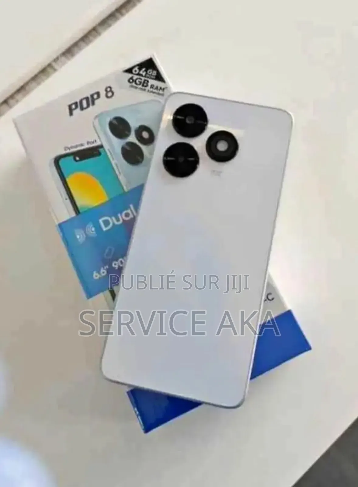 New Tecno Pop 8 64 GB Blanc