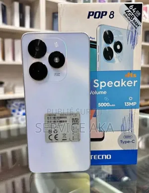New Tecno Pop 8 64 GB Blanc