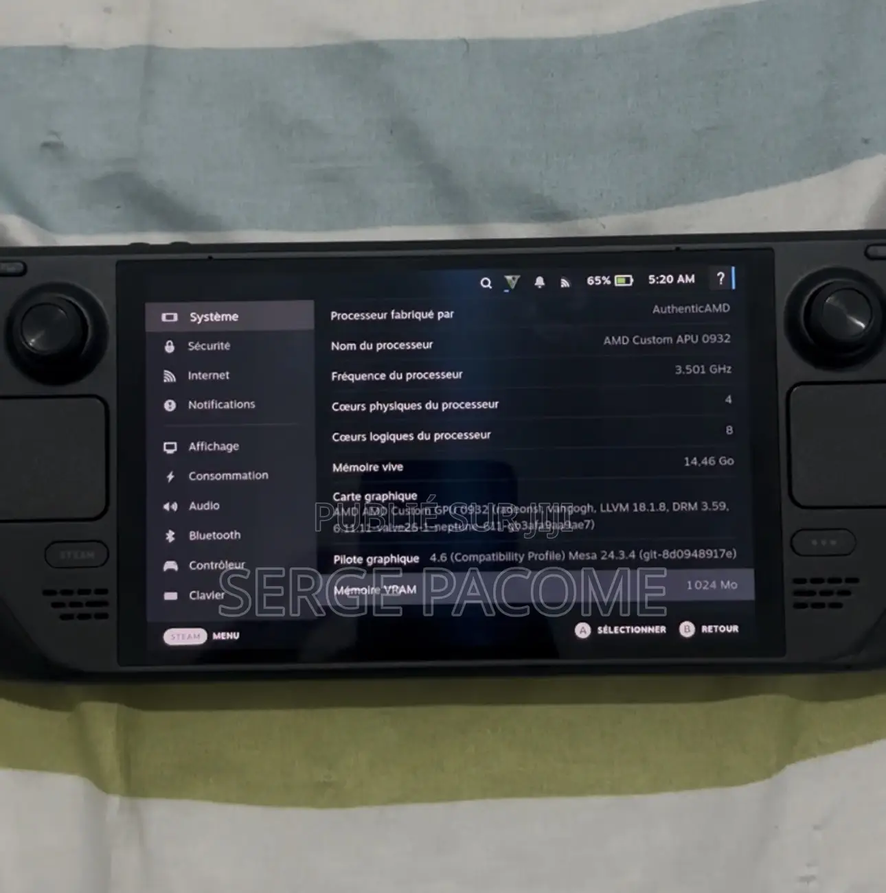 Steam Deck Oled 512 Go – État Impeccable + Facture