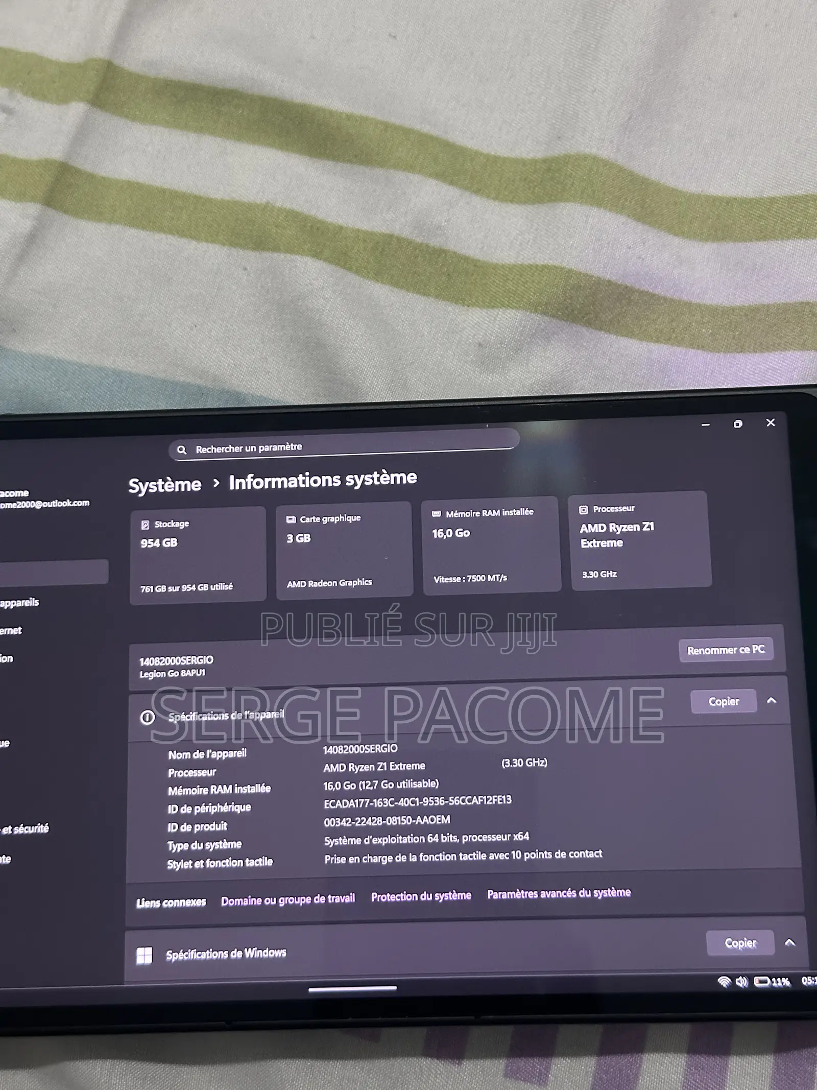 Lenovo Legion Go Z Extreme 1 to – Quasi Neuve + Garantie