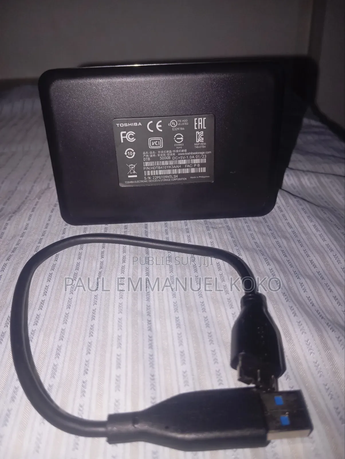 Disque Dur Externe Toshiba 256gb