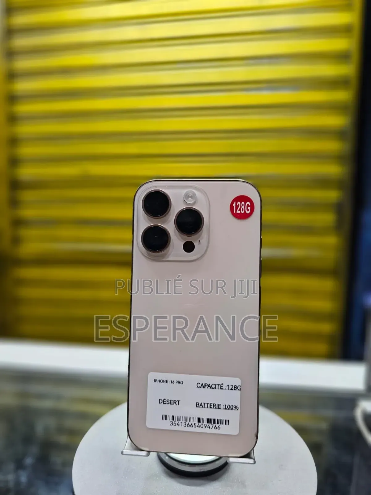 Apple iPhone 16 Pro 128 GB Doré