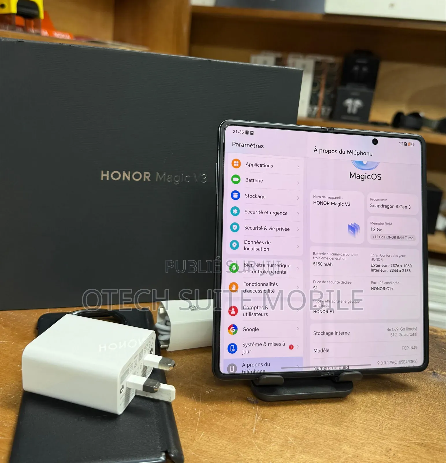 Honor Magic V3 512 GB Gris