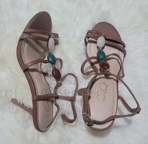 Talon Couleur or Et Marron