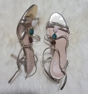 Talon Couleur or Et Marron