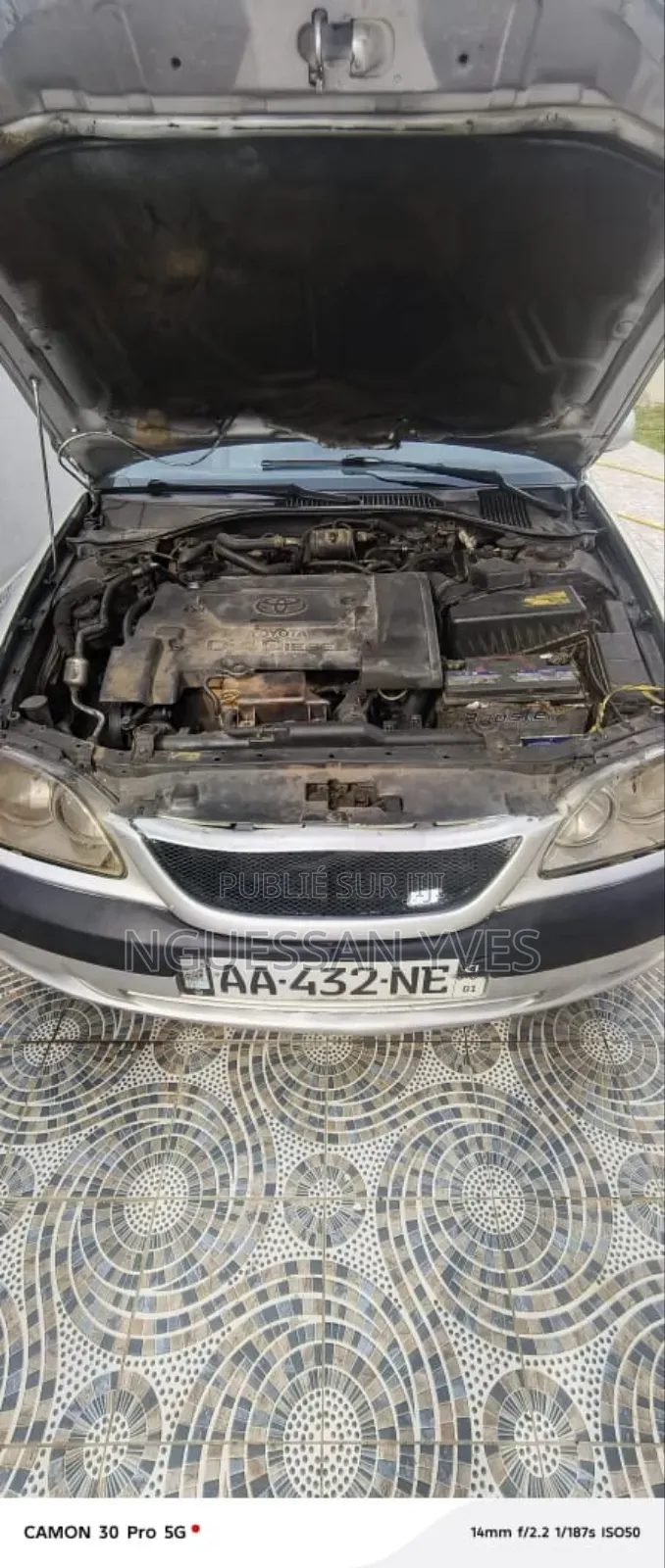 Toyota Avensis 2.0 D Verso 2002 Gris