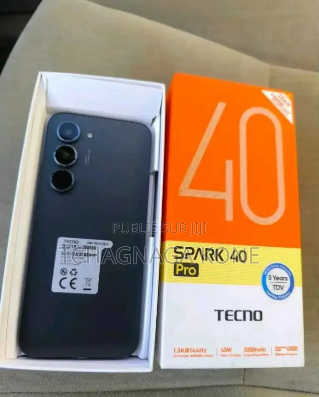 Neuf Tecno Spark 40 Pro+ 256 GB Noir