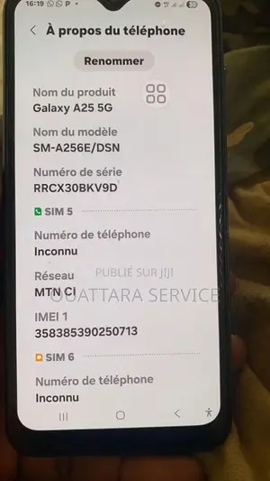 Samsung Galaxy A25 256 GB Noir