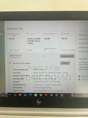 Ordinateur portable HP EliteBook 840 G5 16GB Intel Core i5 SSD 256GB