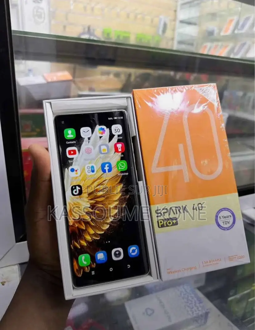 Tecno Spark 40 Pro+ 256 GB Argenté