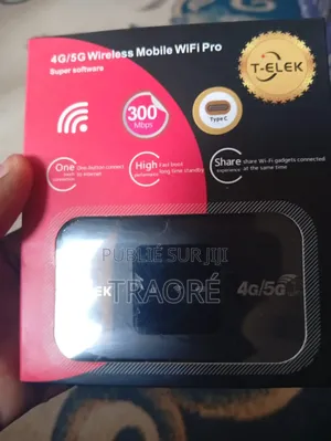 Routeur Mifi T-Elek 4g/5g Rechargeable (Toutes Sim)