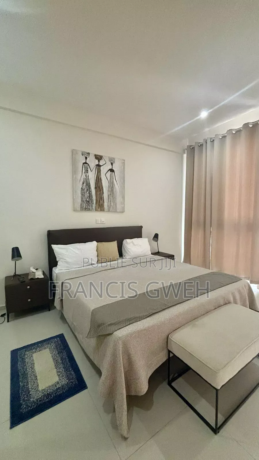 Furnished 3chbre Appartement dans Francis Gweh, Cocody à Louer