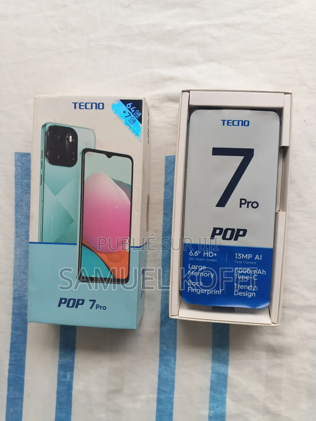 Tecno Pop 7 Pro 64 GB Bleu