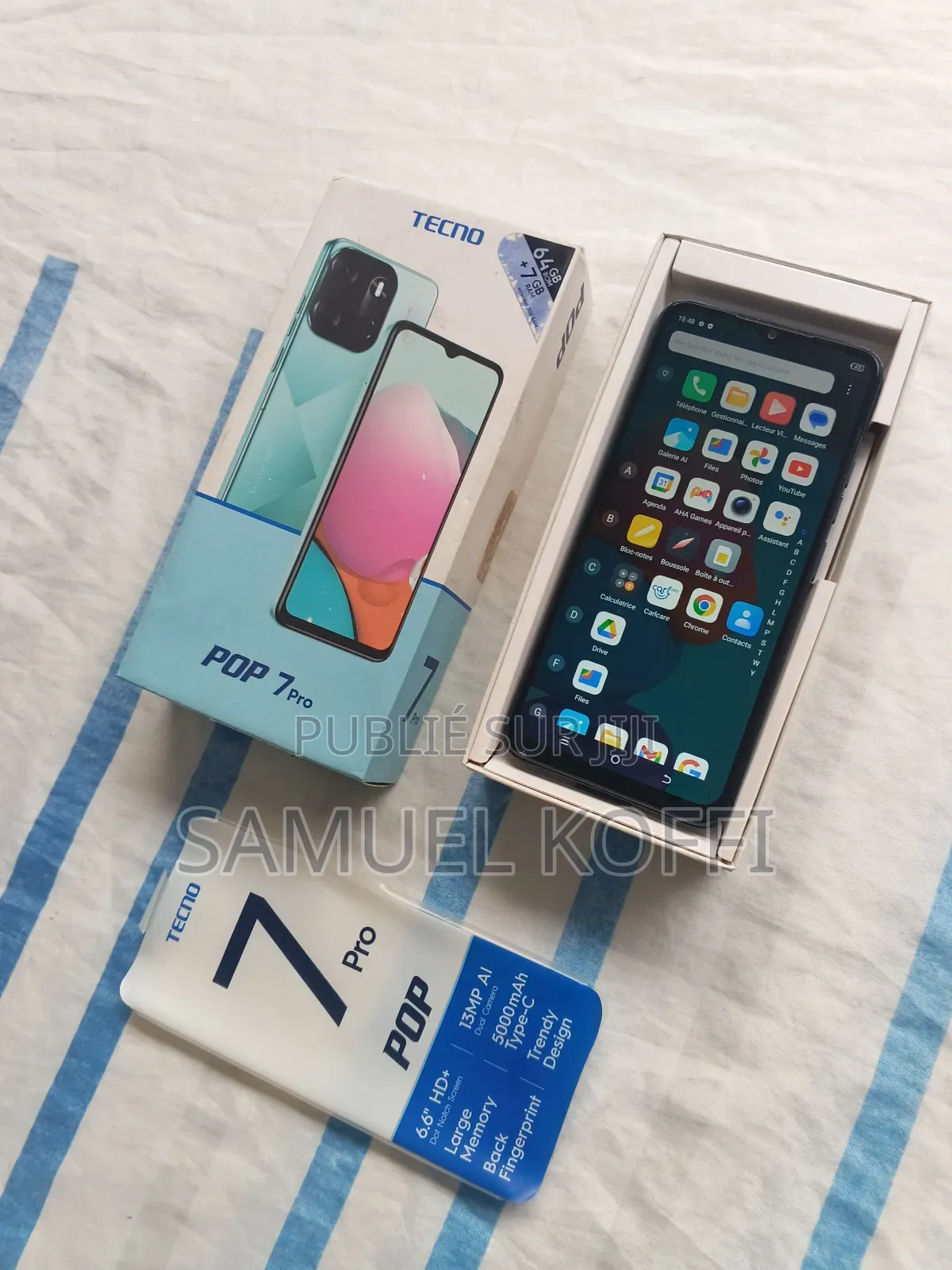 Tecno Pop 7 Pro 64 GB Bleu