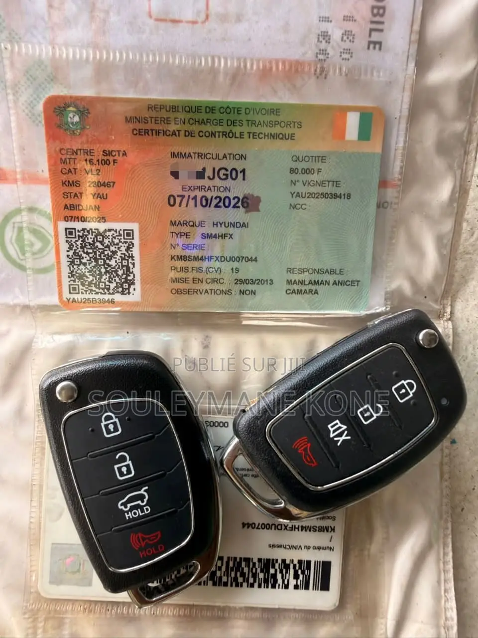 Hyundai Santa Fe 2013 Blanc