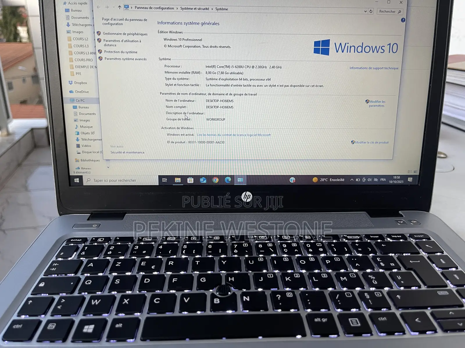 Nouveau HP EliteBook 840 G5 8GB Intel Core I5 SSD 256GB