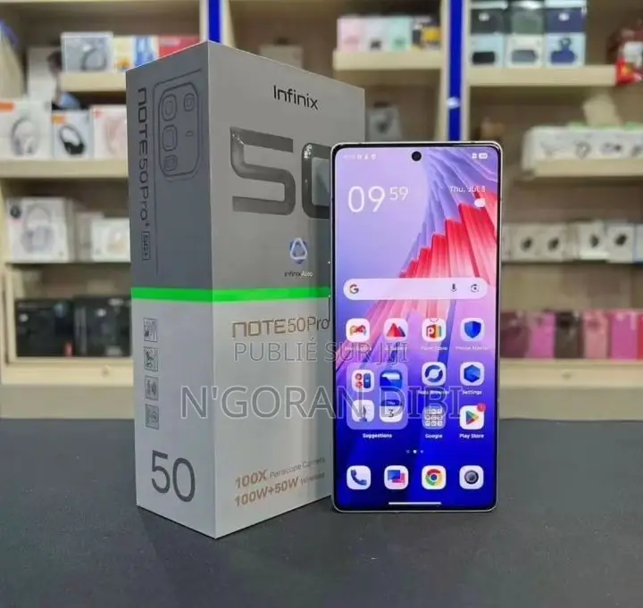 Nouveau Infinix Note 50 Pro+ 256 GB Gris
