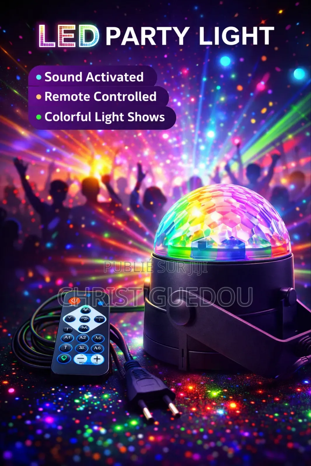 Lampe a Led Festives Avec Télécommande