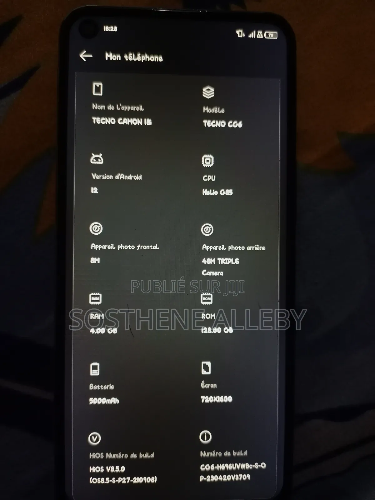 Tecno Camon 17 128 GB Gris