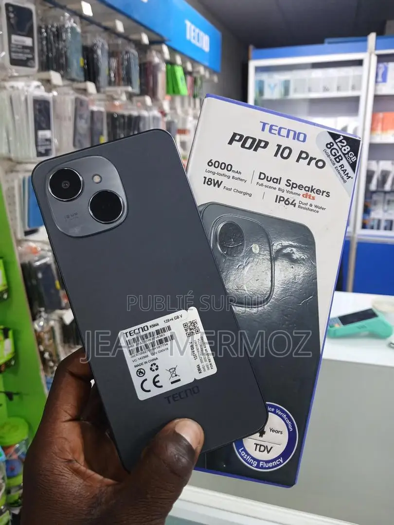 Nouveau Tecno Pop 10 Pro 256 GB Black