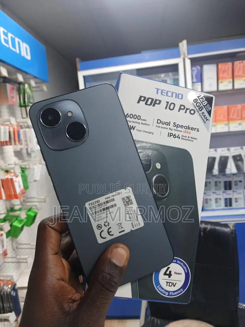 Nouveau Tecno Pop 10 Pro 256 GB Black