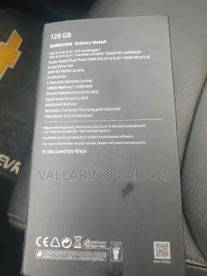 Nouveau Samsung Galaxy Note 9 512 GB Noir