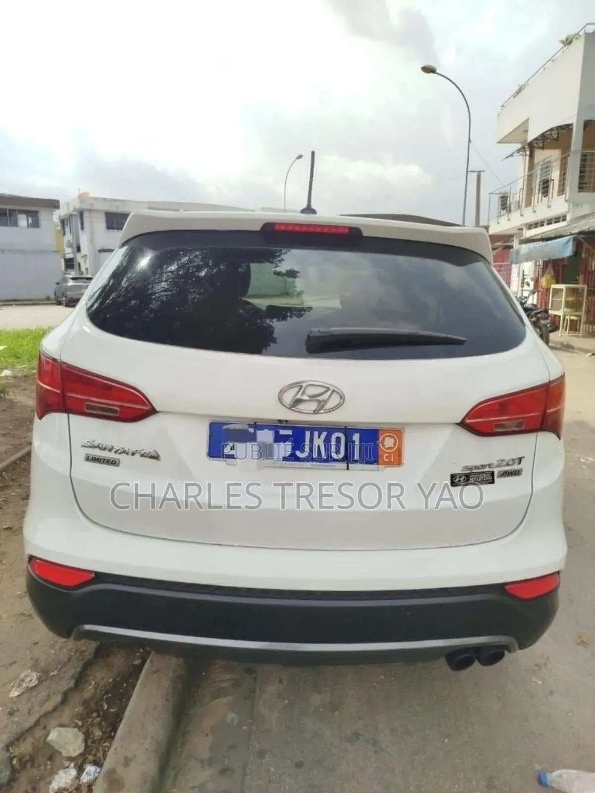 Hyundai Santa Fe Limited AWD 2016 Blanc