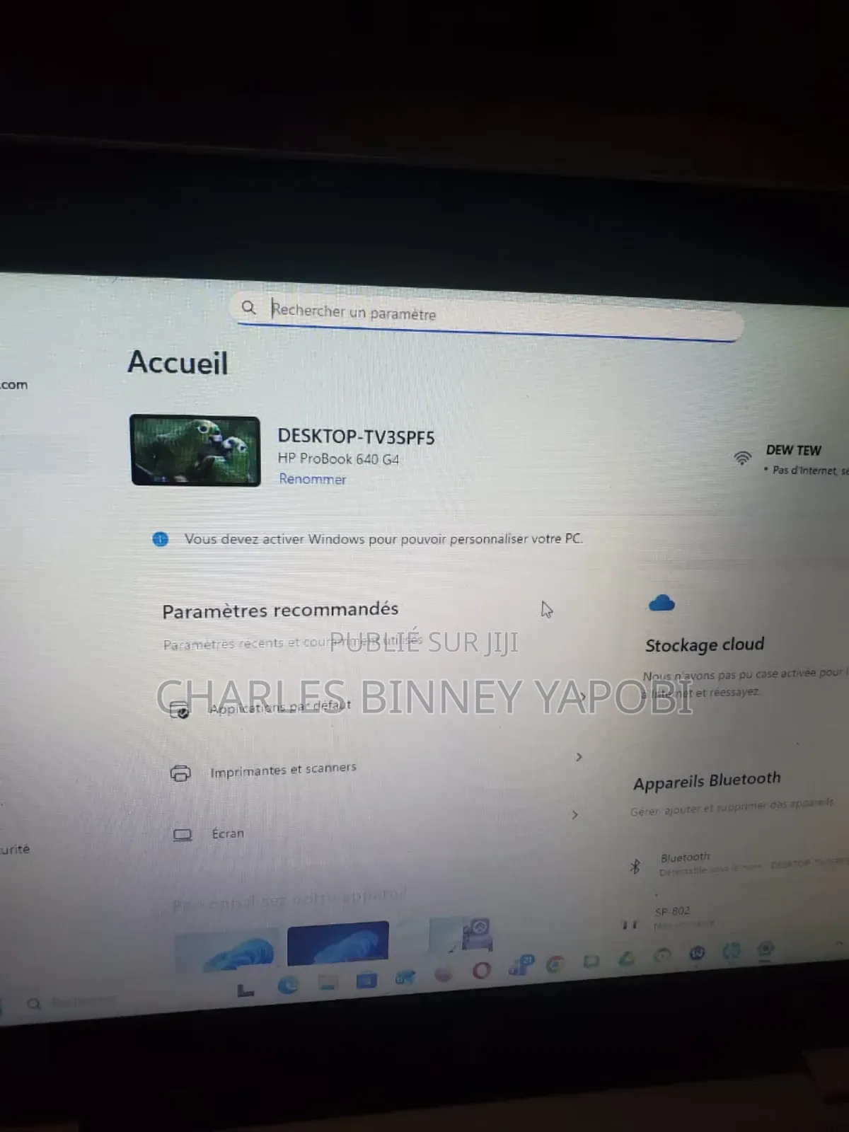 Ordinateur Portable HP ProBook 640 G5 8GB Intel Core I5 HDD+SSD 1T