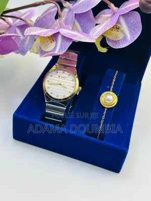 Ensemble Curren Femme+Bracelet Idéal Pour Un Cadeau Preuve D'amour*