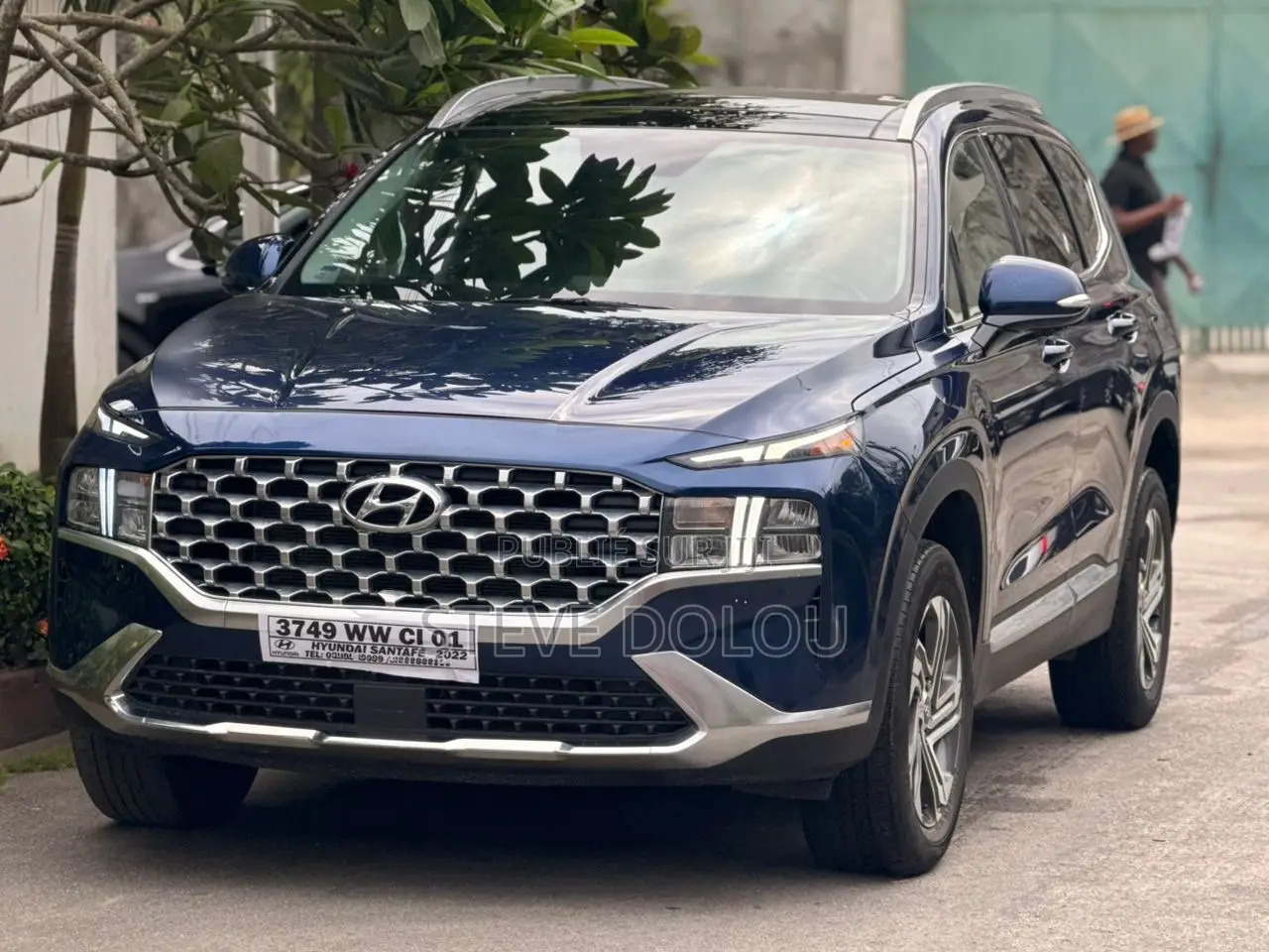 Hyundai Santa Fe HEV 2022 Bleu