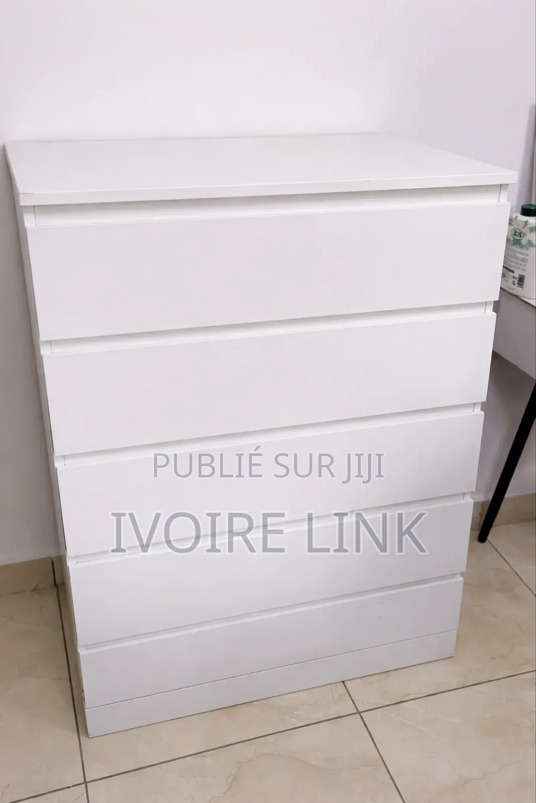 Commode Moderne 5 Tiroirs – Élégance Grand Rangement