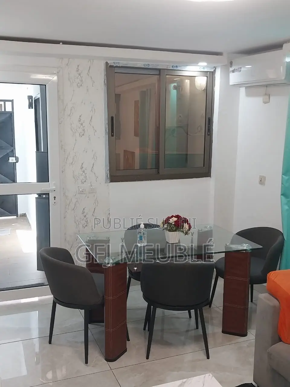 Furnished 3chbre Villa dans G.F.J Meublé, Cocody à Louer