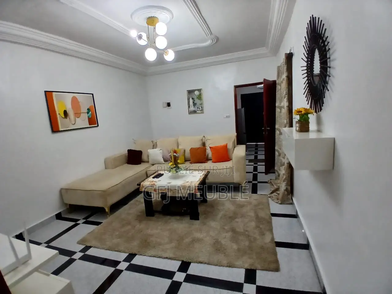 Furnished 1chbre Appartement dans G.F.J Meublé, Cocody à Louer