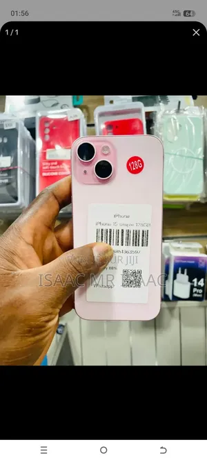 Nouveau Apple iPhone 15 256 GB Rose