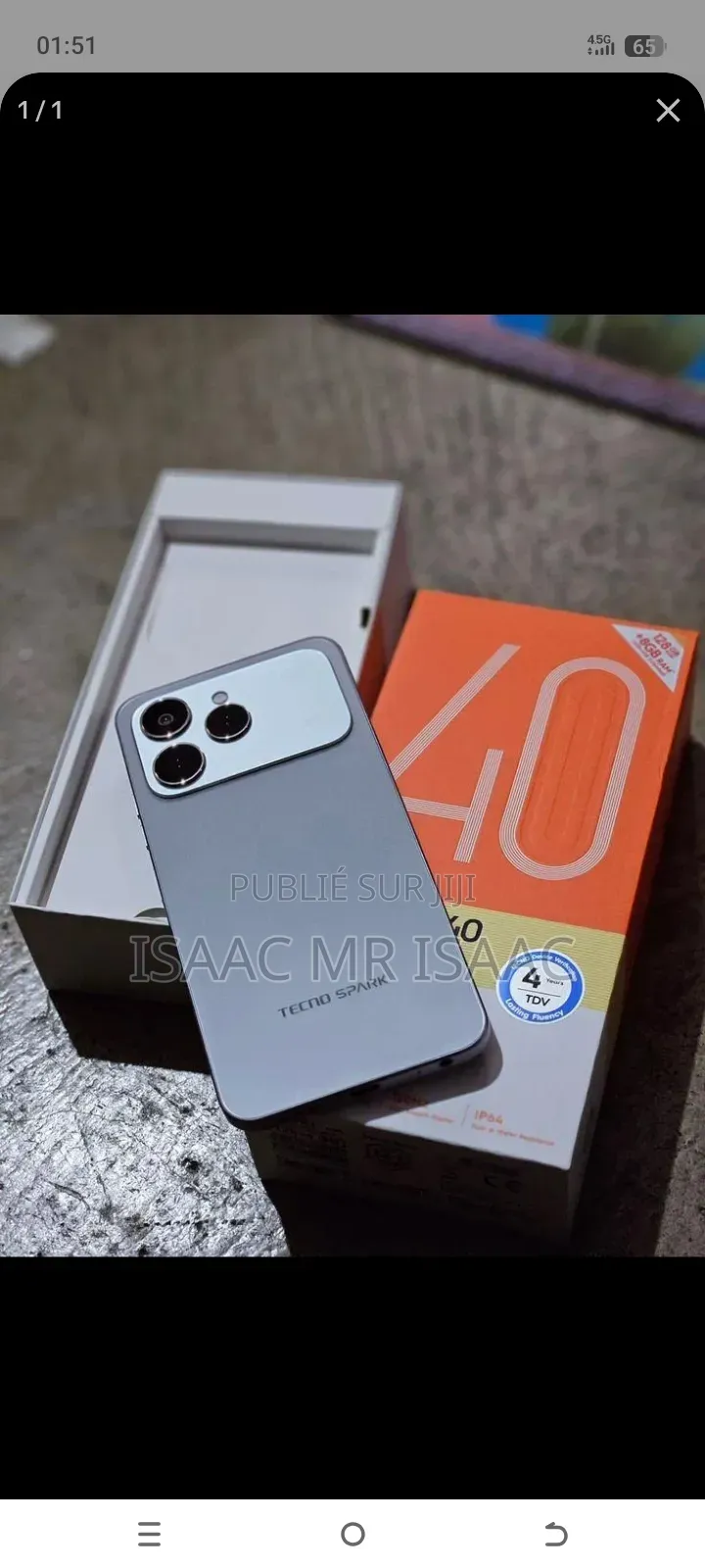 Nouveau Tecno Spark 40 128 GB Bleu