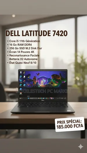 Ordinateur portable Dell Latitude 7420 16GB Intel Core i5 SSD 256GB