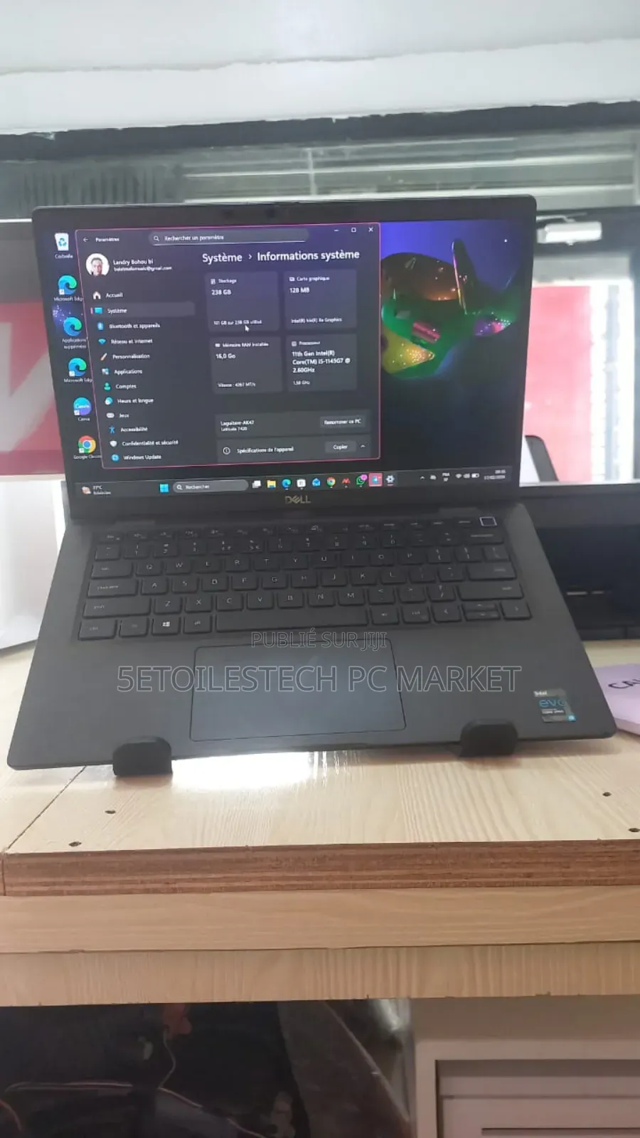 Ordinateur portable Dell Latitude 7420 16GB Intel Core i5 SSD 256GB