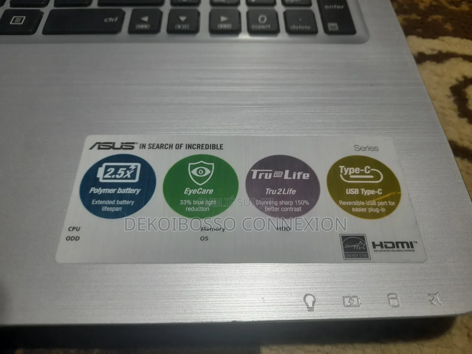 Ordinateur portable Asus X550CA 8GB Intel Core i7 HDD 500GB