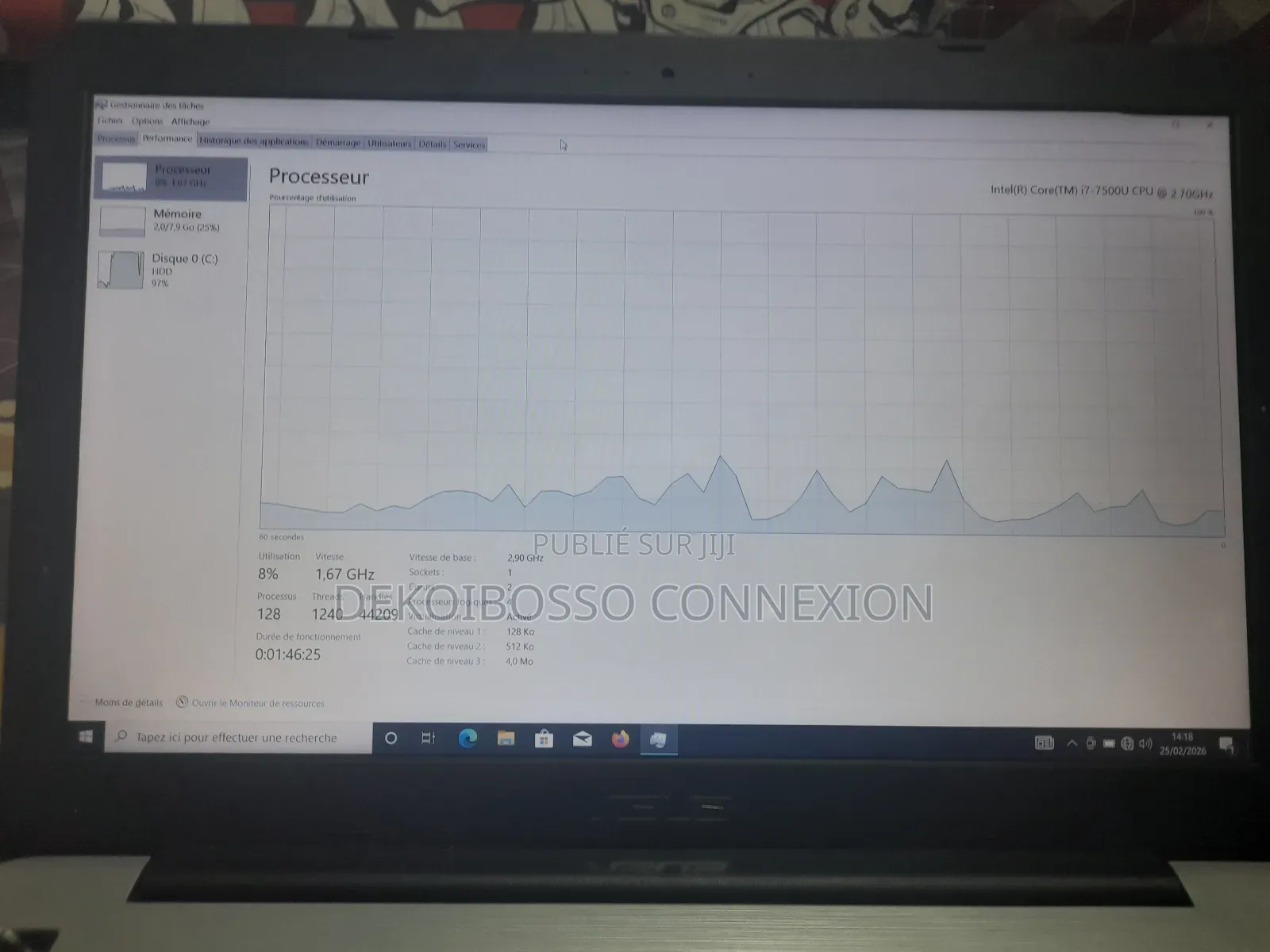 Ordinateur portable Asus X550CA 8GB Intel Core i7 HDD 500GB