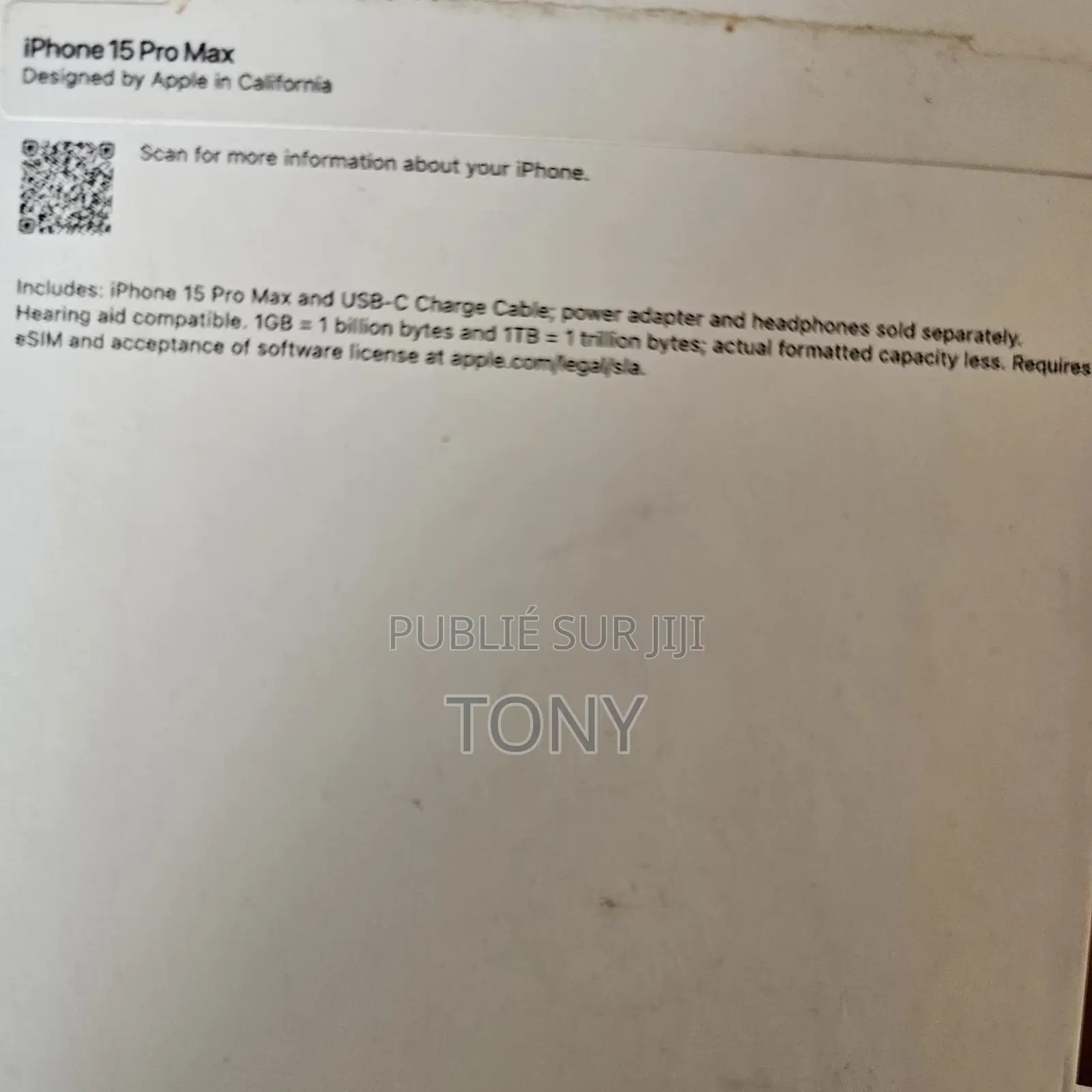 Apple iPhone 15 Pro Max 1 TB Gris