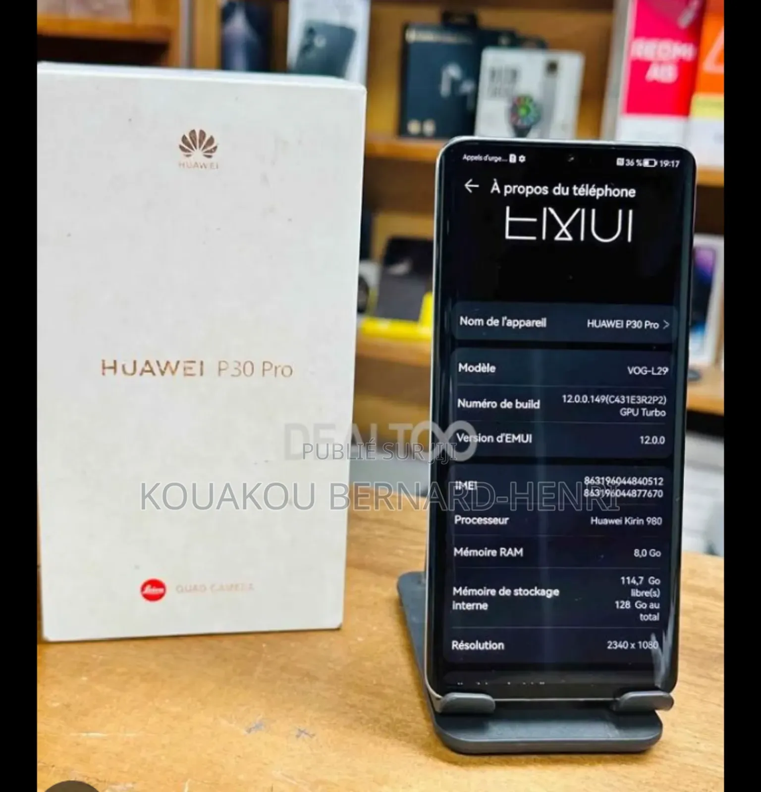 Nouveau Huawei P30 Lite 256 GB Noir