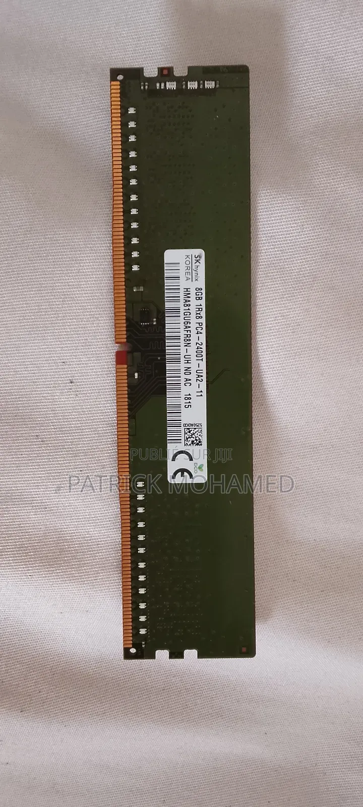 Ram Sk Hynix 8 Go Ddr4 Pc4-2400 (1rx8)