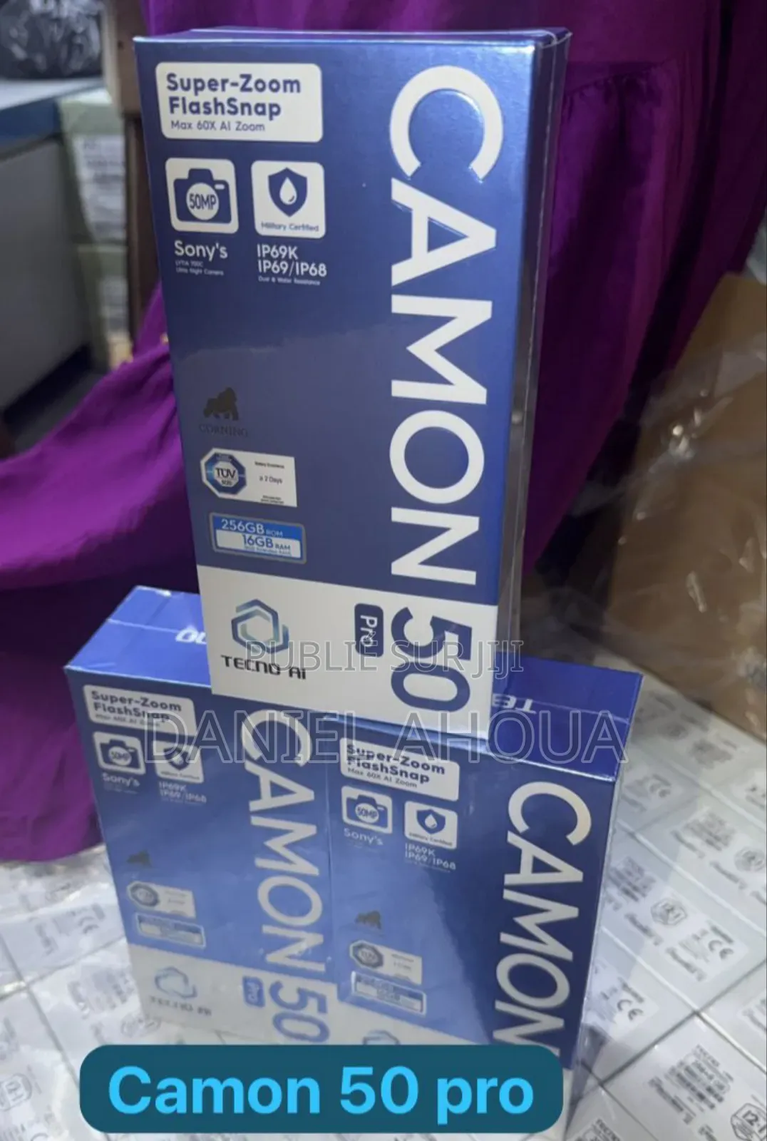Nouveau Tecno Camon 50 256 GB Noir