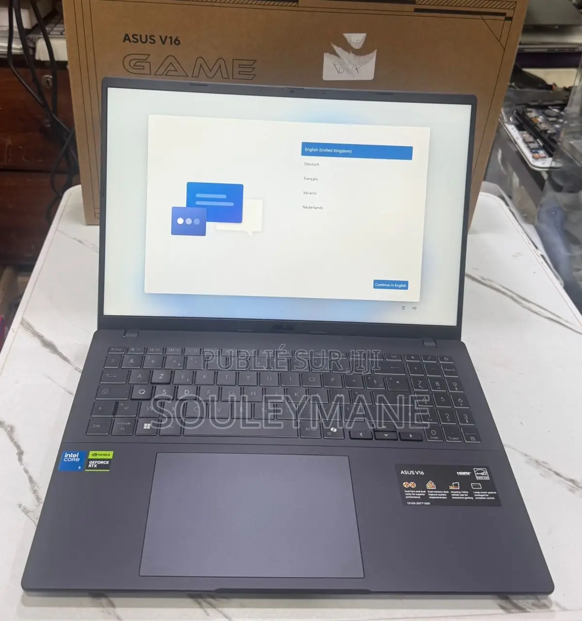 Nouveau Ordinateur portable Asus Autre 16GB Intel Core i5 SSD 512GB