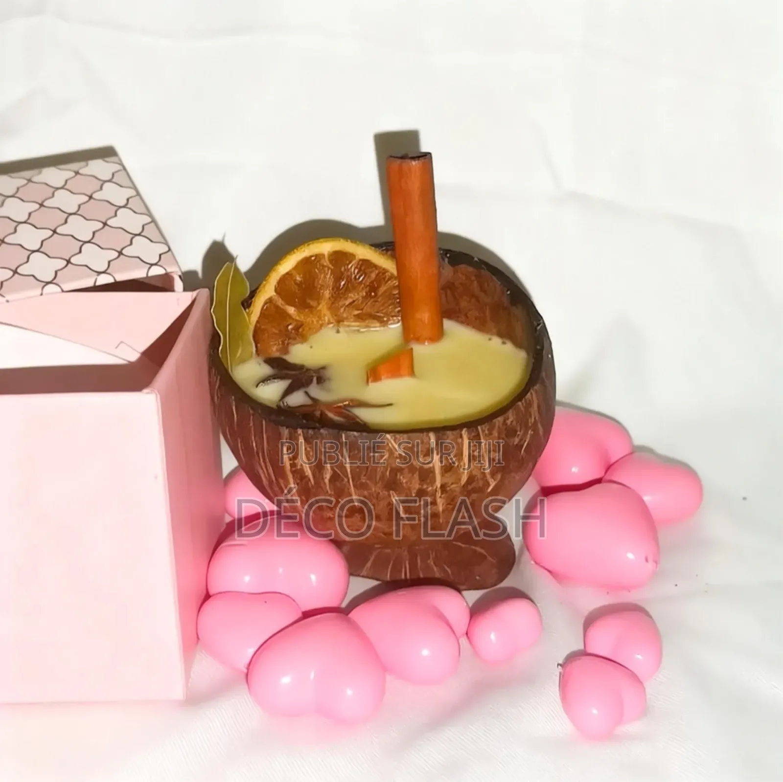 Bougies Parfumées Artisanales – Jasmin, Rose, Amande