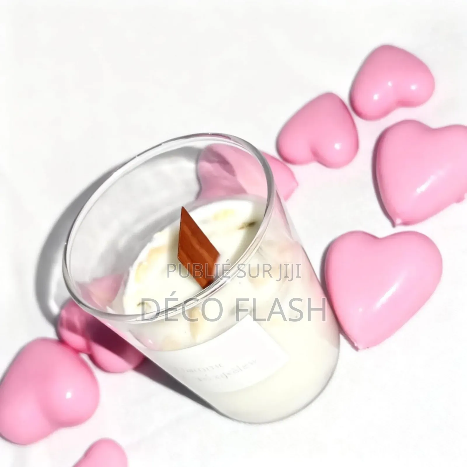 Bougies Parfumées Artisanales – Jasmin, Rose, Amande