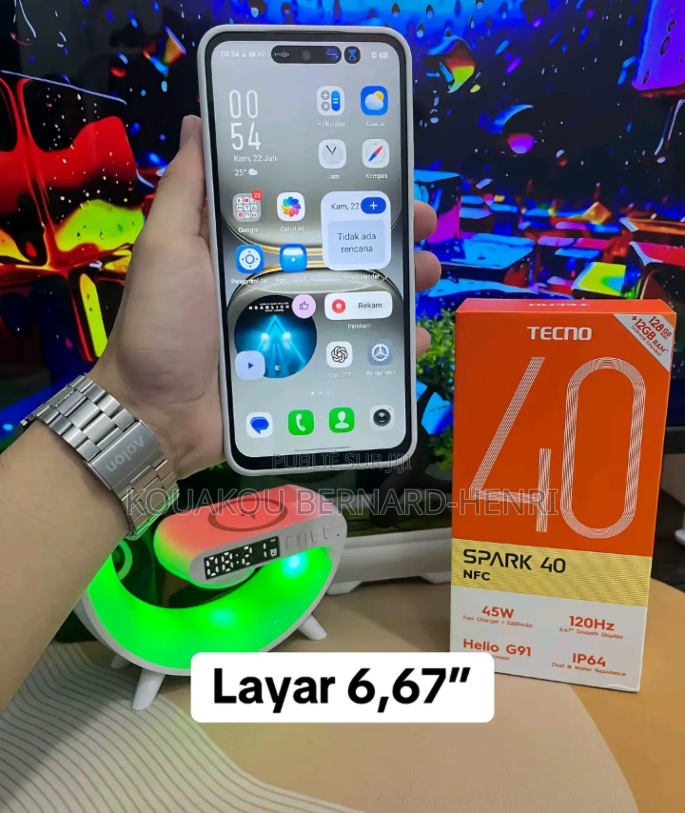 Nouveau Tecno Spark 40 128 GB Blanc